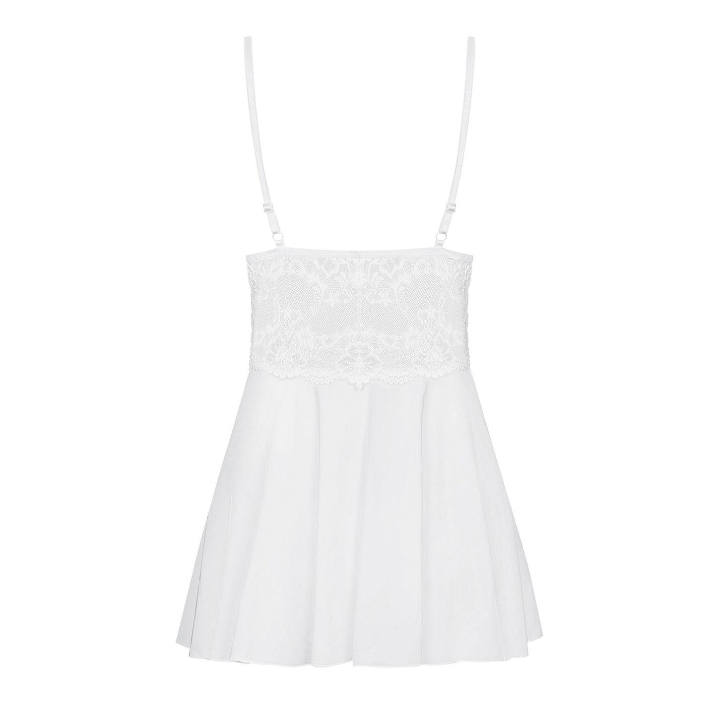 Baby Doll e Perizoma Sexy Feminine Bianco