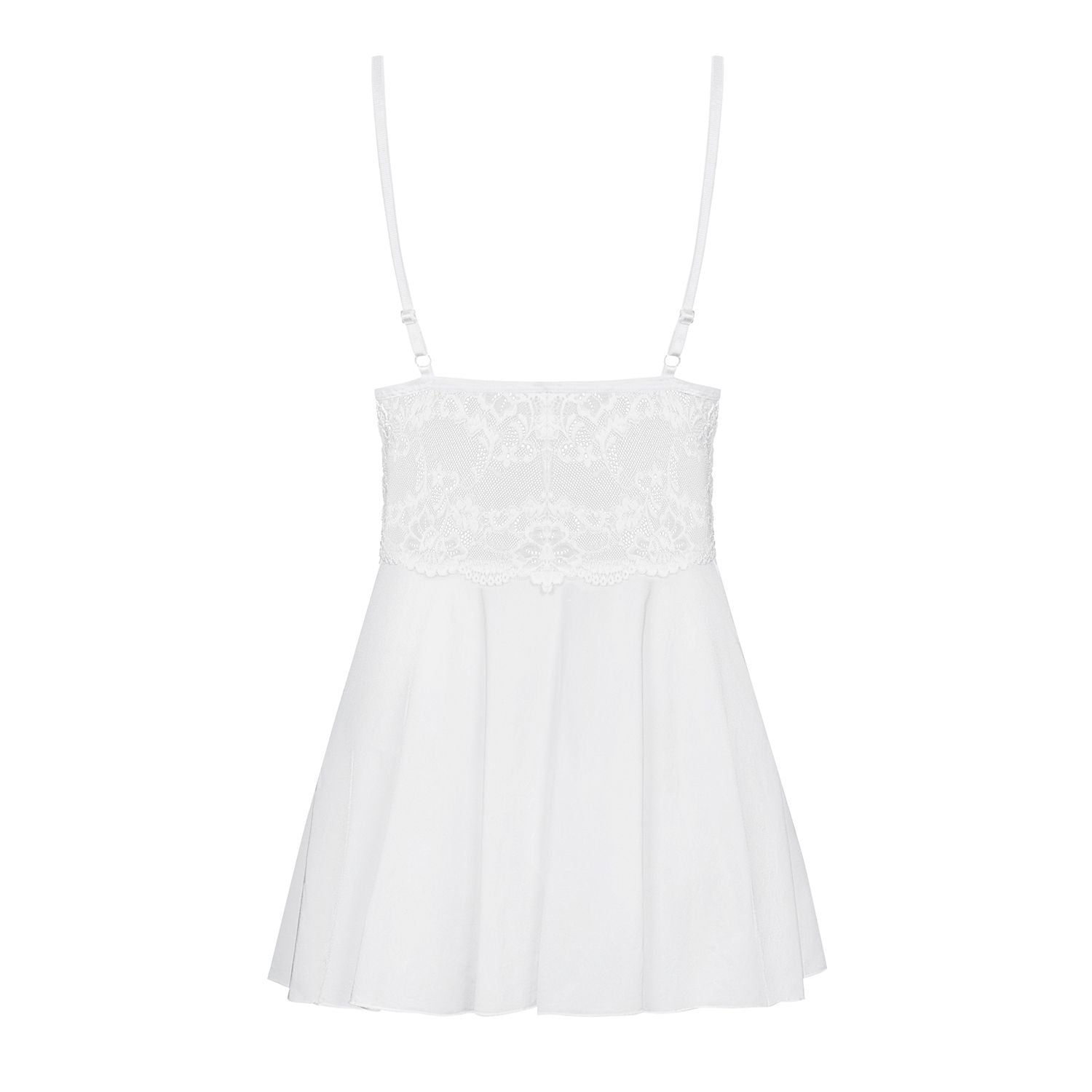 Baby Doll e Perizoma Sexy Feminine Bianco